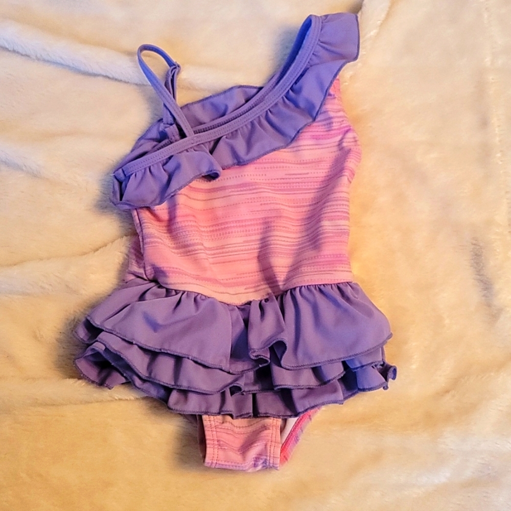 2T little girls cute bathing suit
